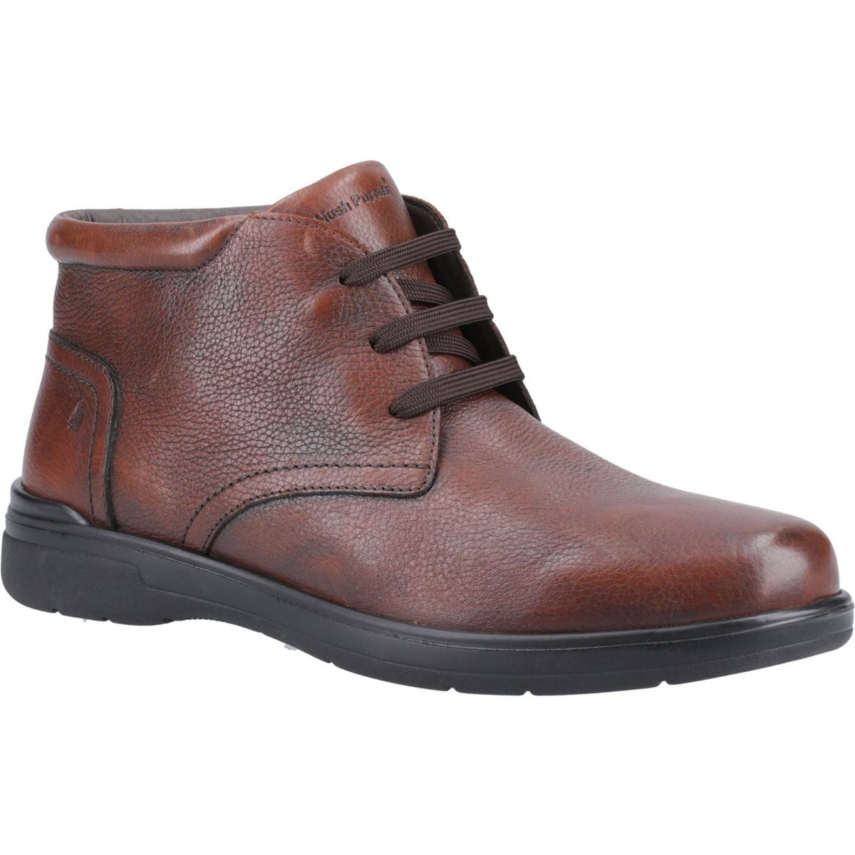 Hush Puppies Malcolm Leder Herren Stiefel Braun