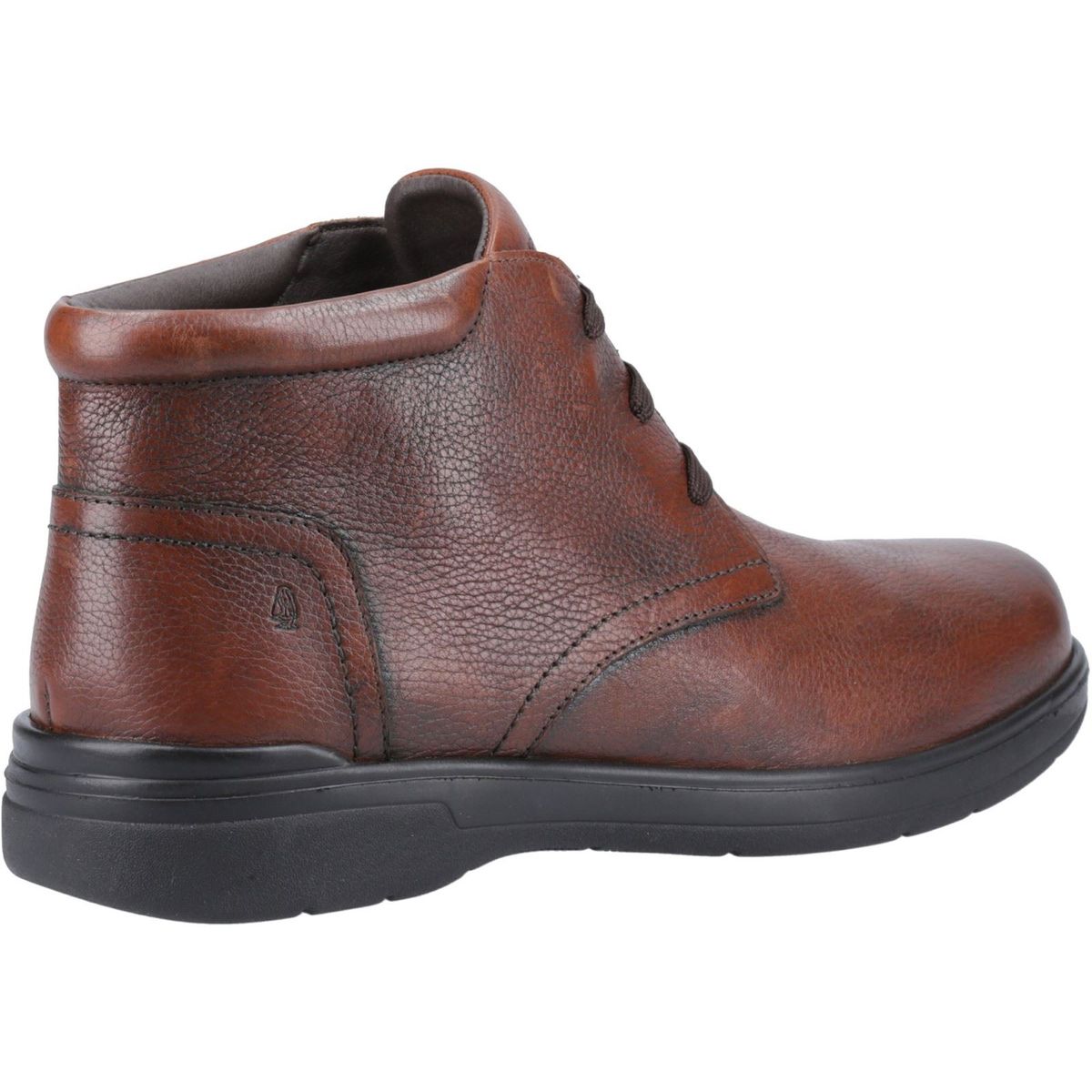 Lederstiefeletten mit gepolstertem Schaft