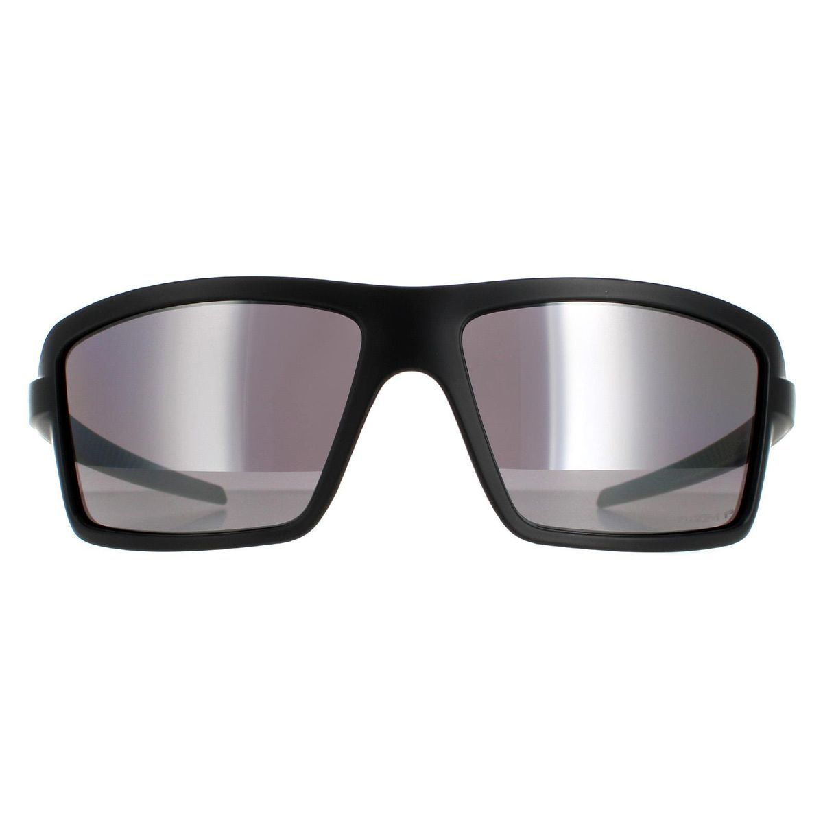 Elegante Wrap-Around-Sonnenbrille mit schwarzem Rahmen