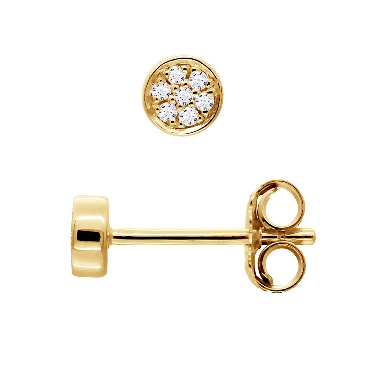 Funkelnde Diamant-Cluster-Ohrstecker