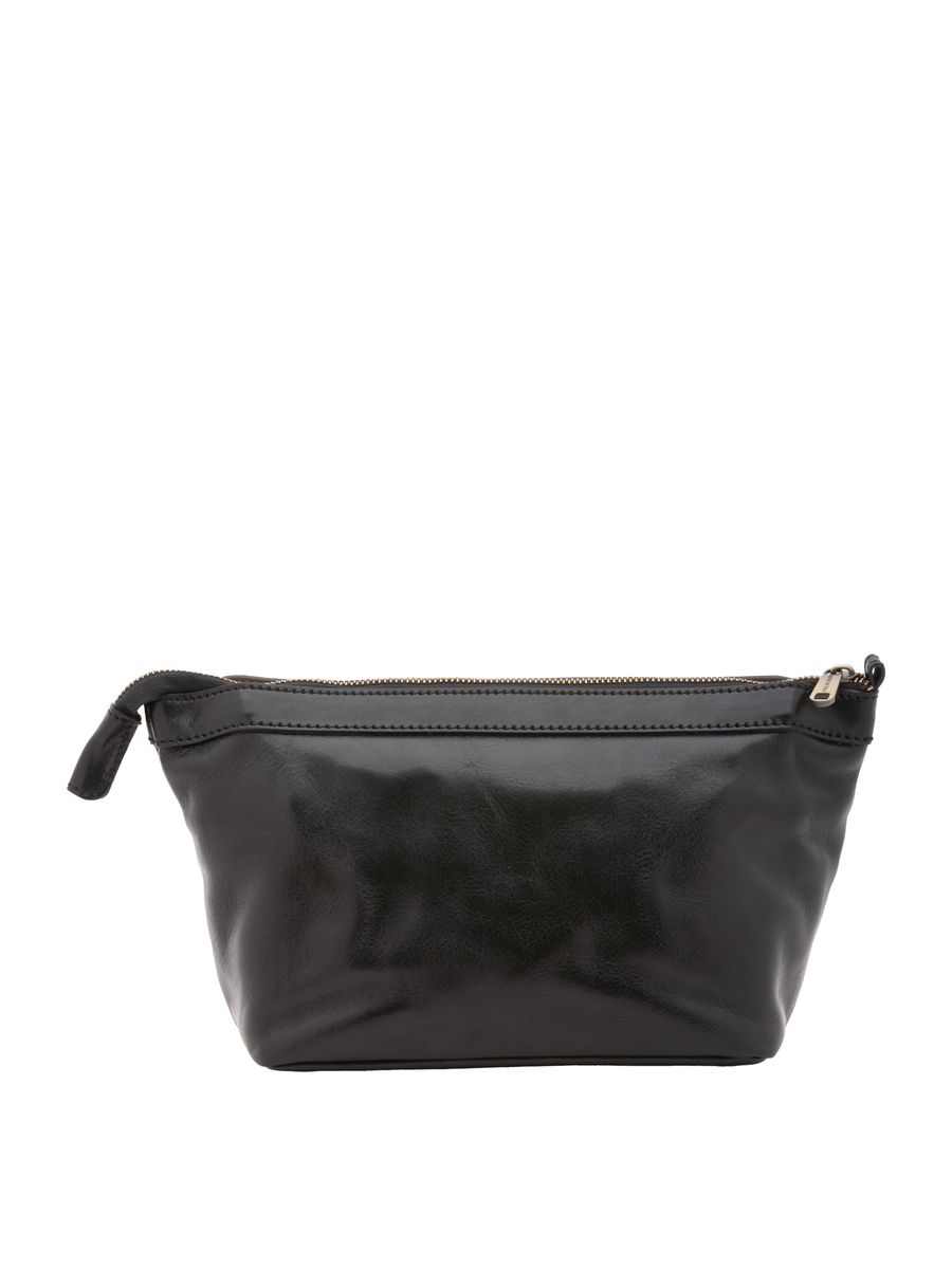 Leder-Kosmetiktasche mit Reißverschluss