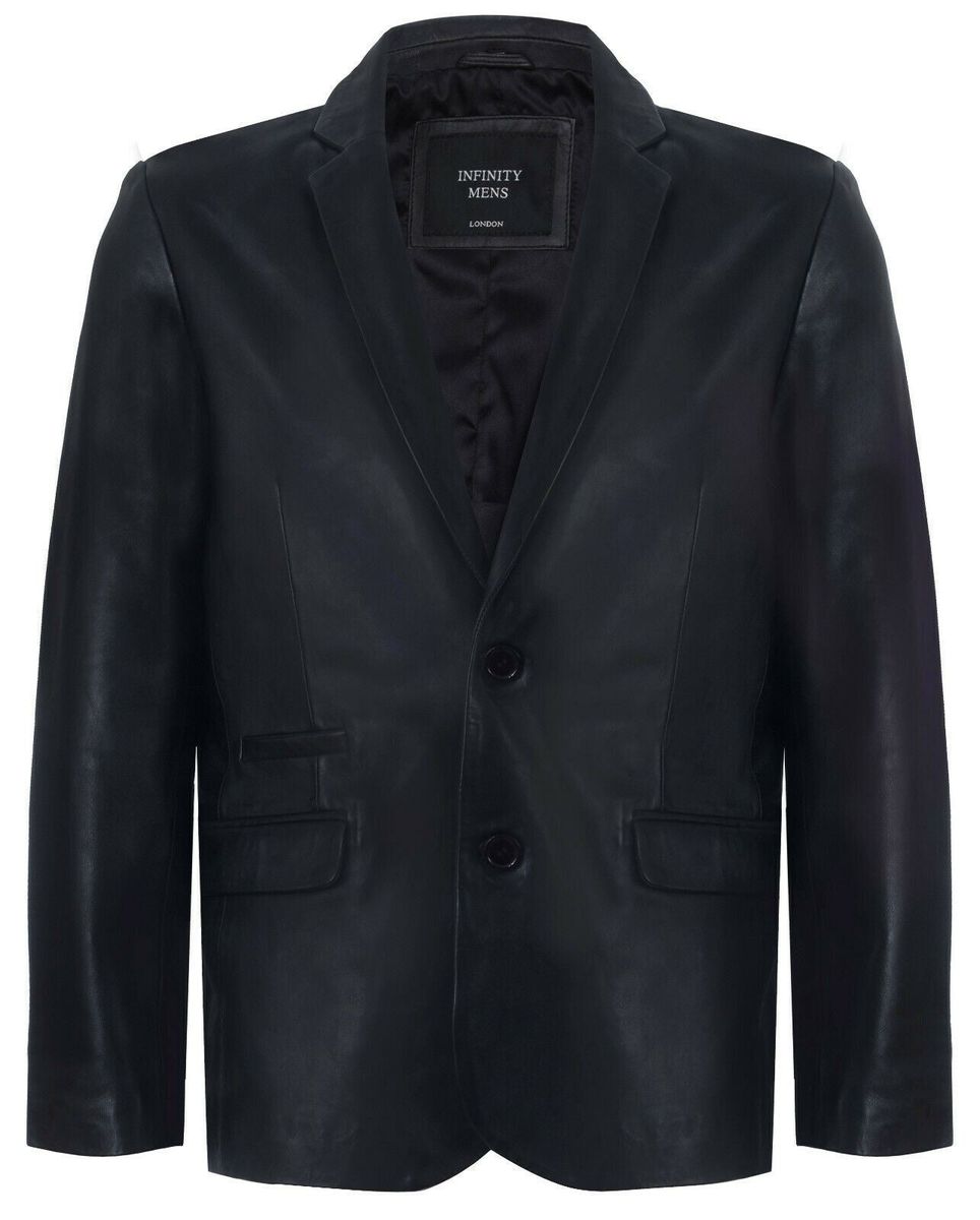 Weicher italienischer Leder-Blazer