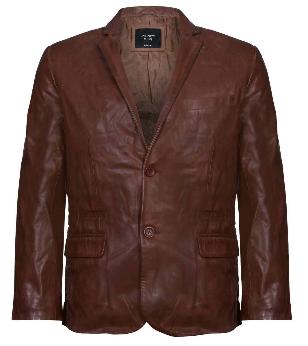 Weicher italienischer Leder-Blazer