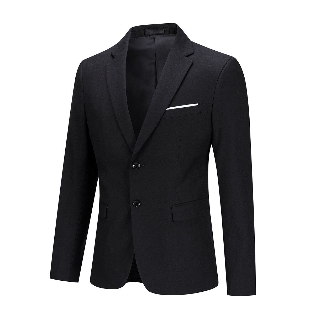 Klassischer Slim-Fit Zwei-Knopf Blazer