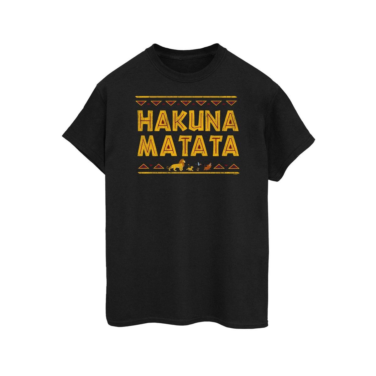 Disney - "The Lion King Hakuna Matata" T-Shirt für Damen (Schwarz)