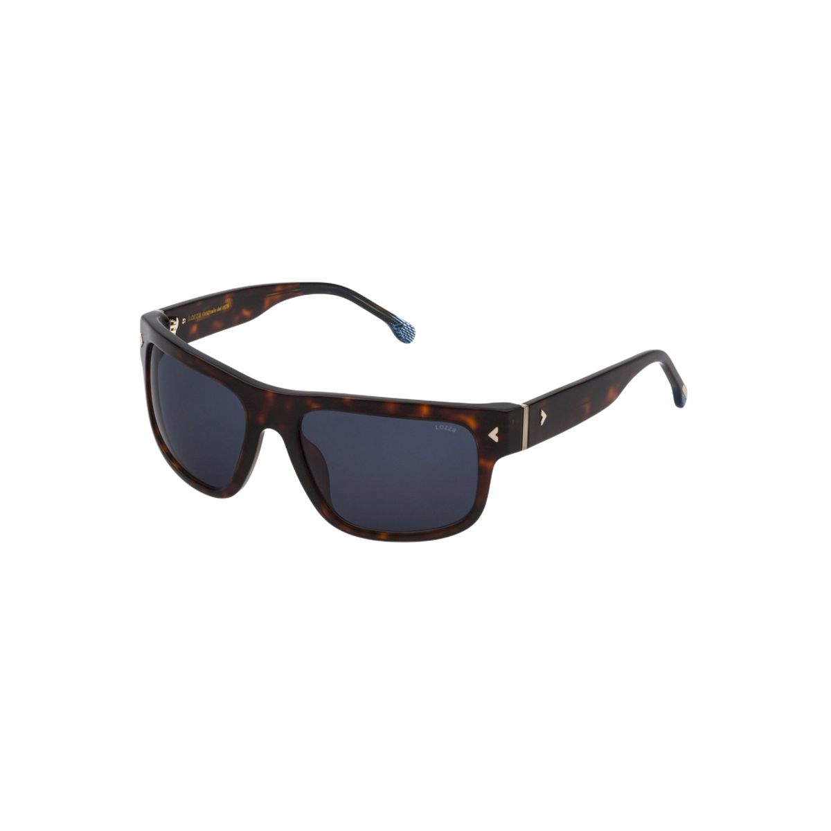 Rechteckige Herren Sonnenbrille Havana