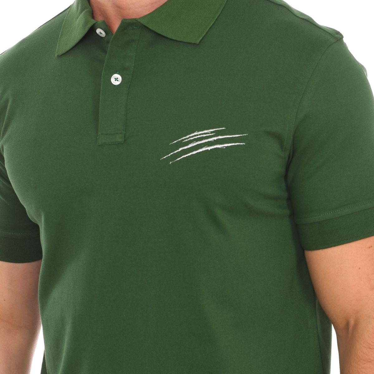Kurzarm-Poloshirt mit Grafik-Print