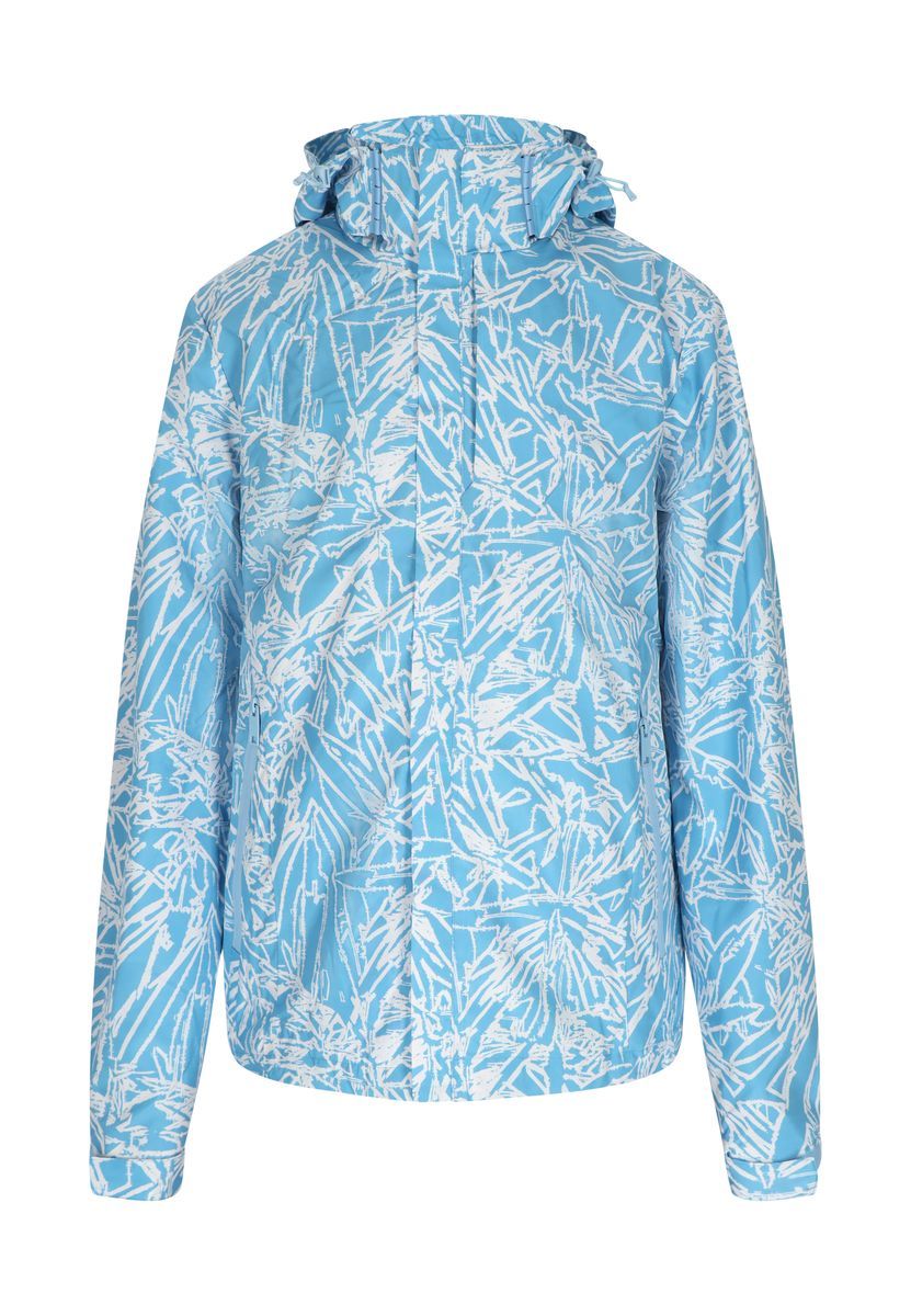 Gemusterte Outdoor-Jacke mit Kapuze