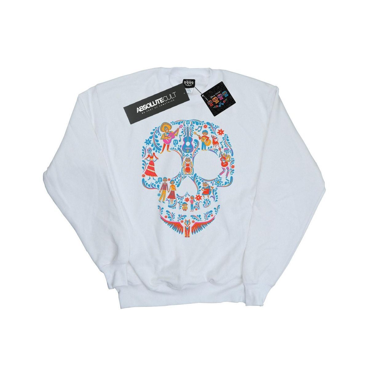 Sweatshirt mit festlichem Totenkopf-Grafikdruck