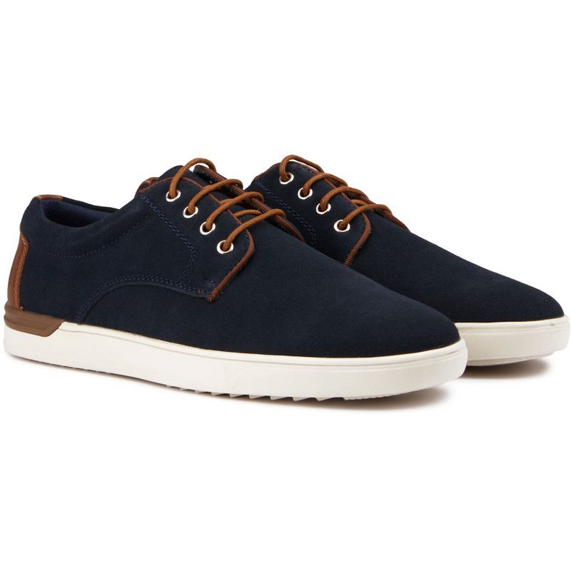 Wildleder-Sneaker im Derby-Stil