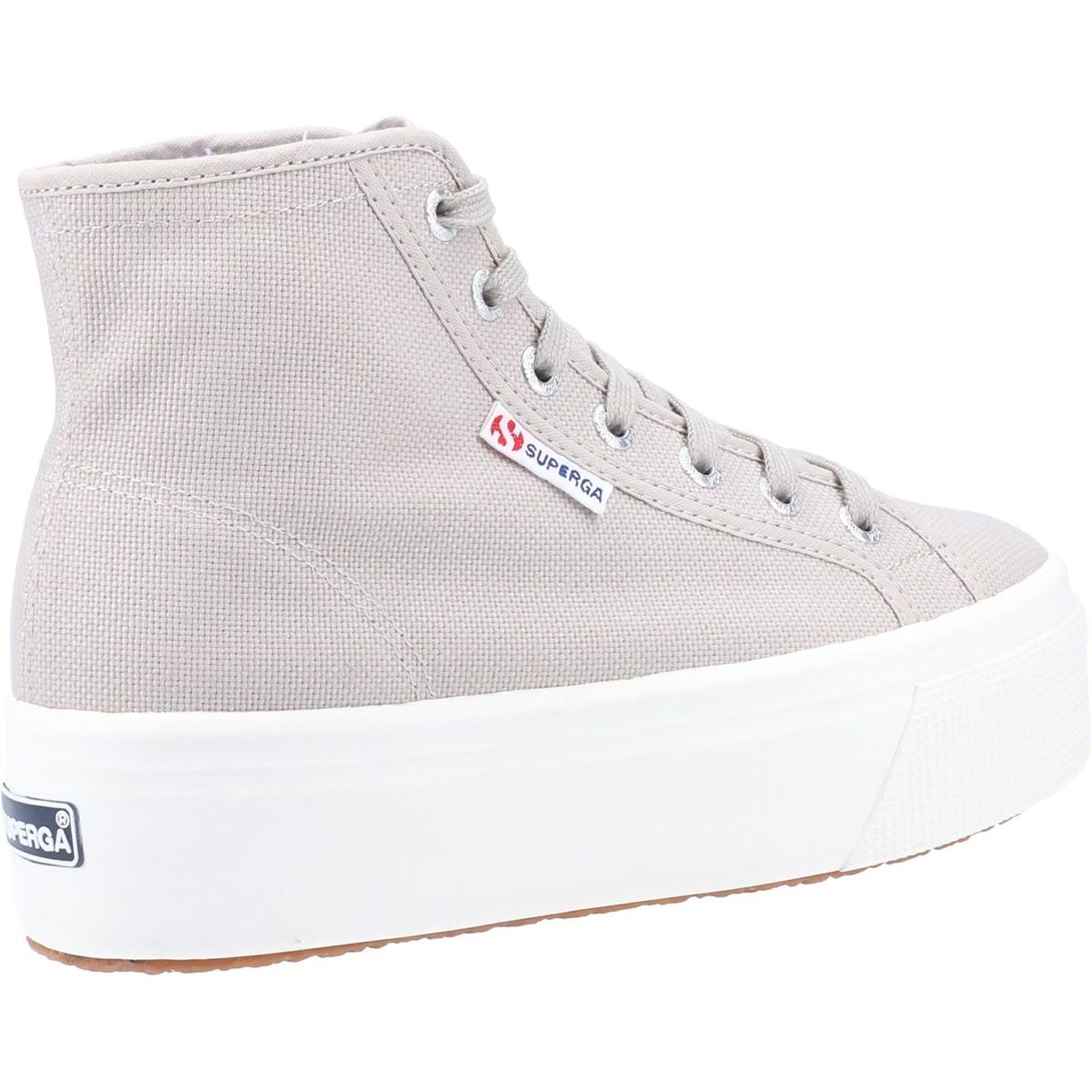High-Top Canvas Plateau-Sneaker