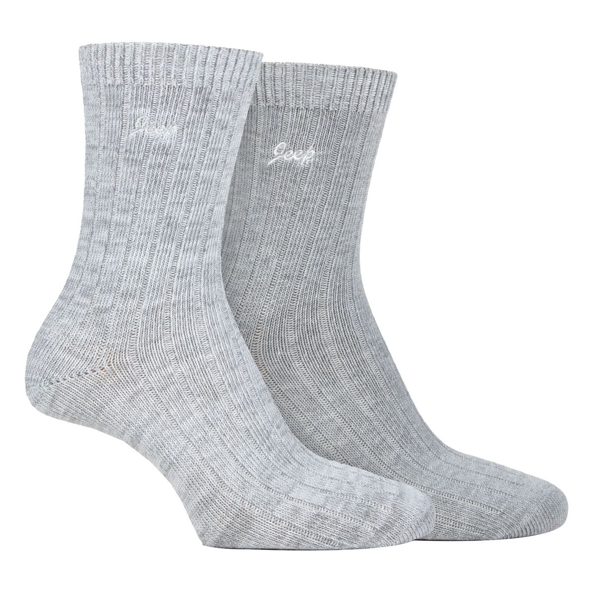 Womens Walking Boot Socken | Jeep | 2 Pack High Performance Polyester Running Socken - Schiefer / Weiß