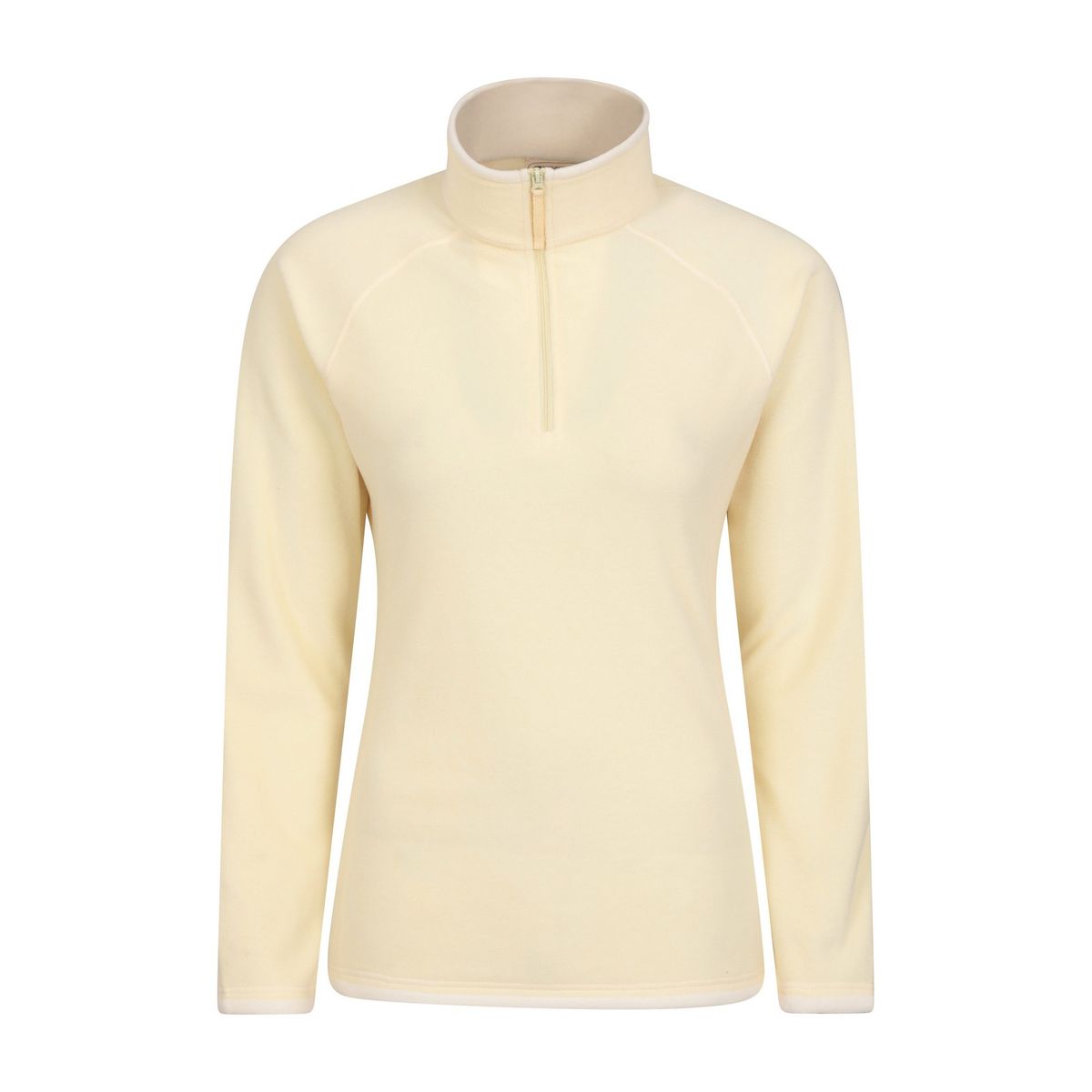 Damen Fleece-Pullover mit halbem Reißverschluss