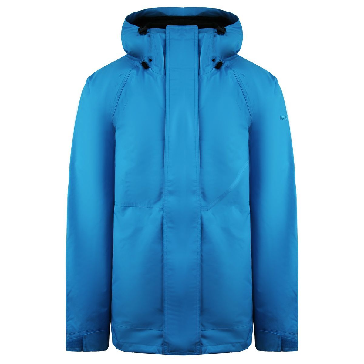 Blaue isolierte Herren Jacke mit Kapuze