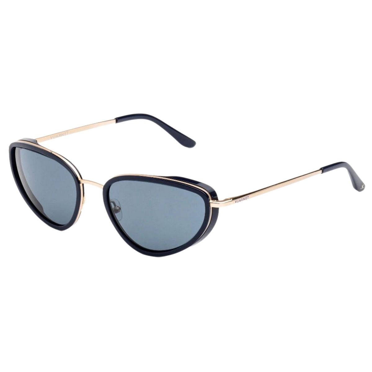Cat-Eye Sonnenbrille mit goldenem Rahmen