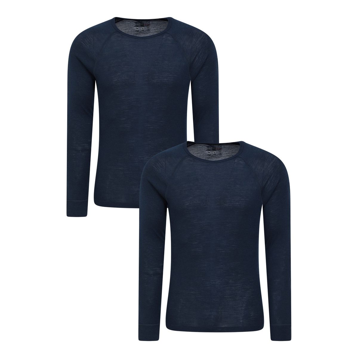 Mountain Warehouse Herren Merinowolle Base Layer Top (2er Pack) (Navy)