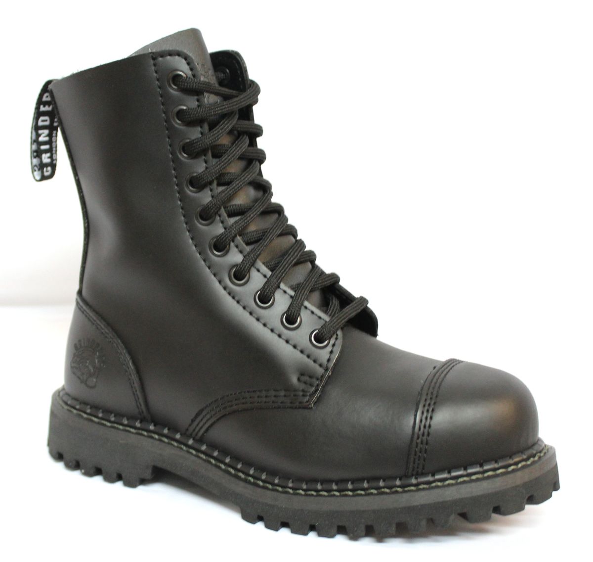 10-Loch Kampfstiefel mit Stahlkappe