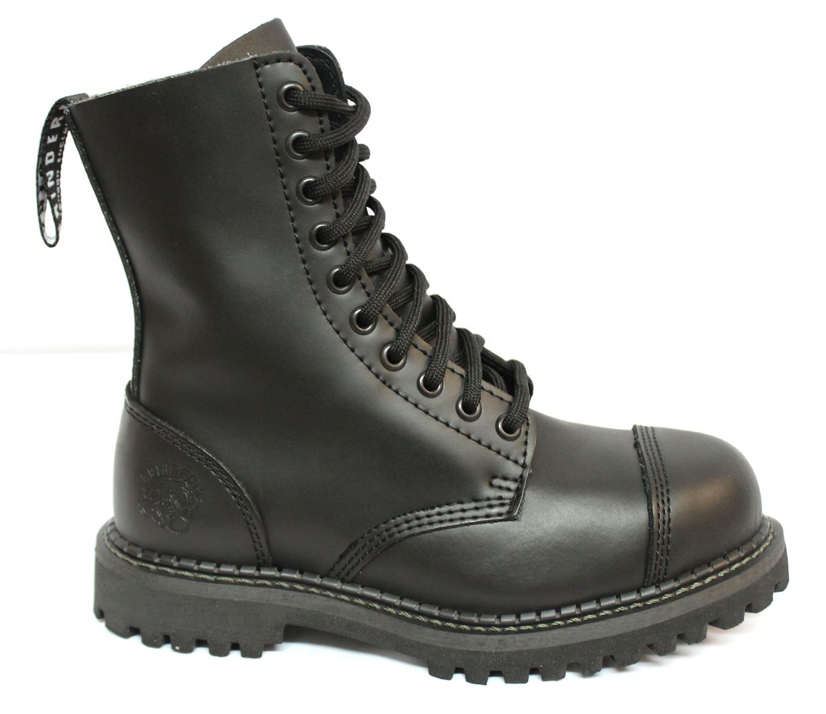 10-Loch Kampfstiefel mit Stahlkappe