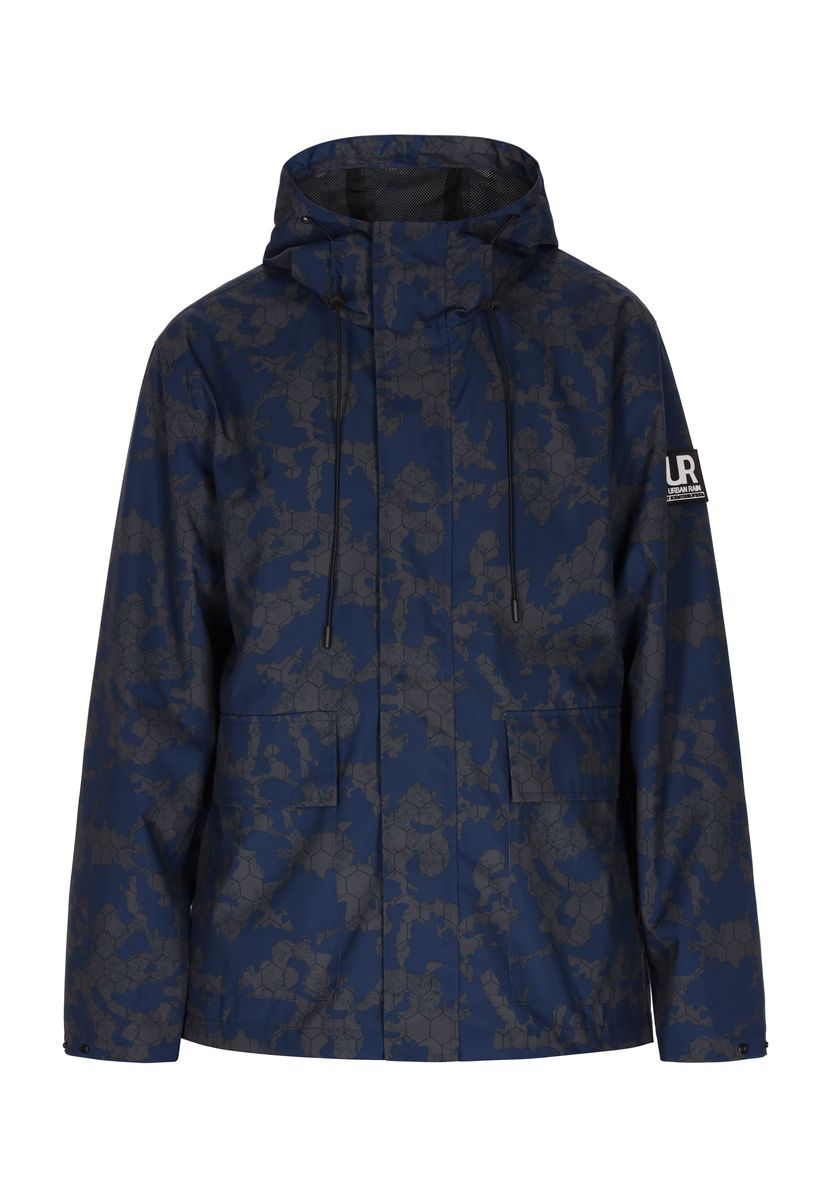Schmuddelwedda Anorak Herren Dunkelgrau Marine Camouflage