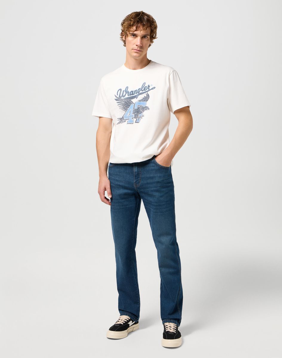 Herren Jeans mit regulärer Passform, dunkle Waschung