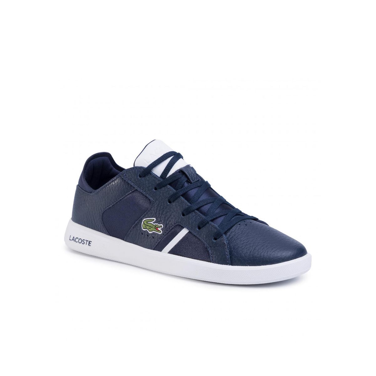 Low-Top Leder-Sneaker mit Struktur