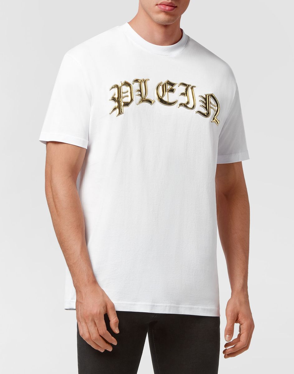 Gothic T-Shirt mit Metallic-Grafik