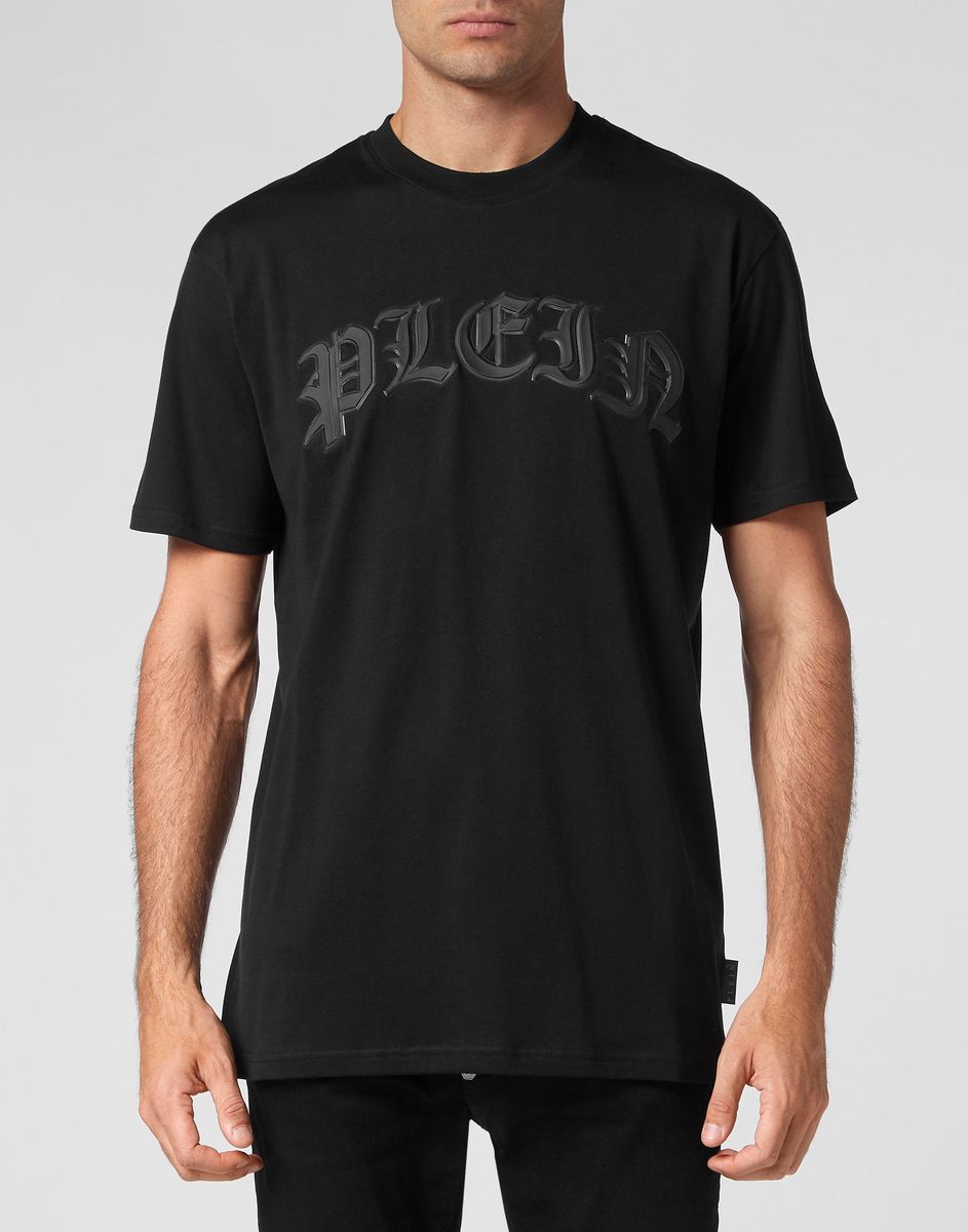 Gothic T-Shirt mit Metallic-Grafik
