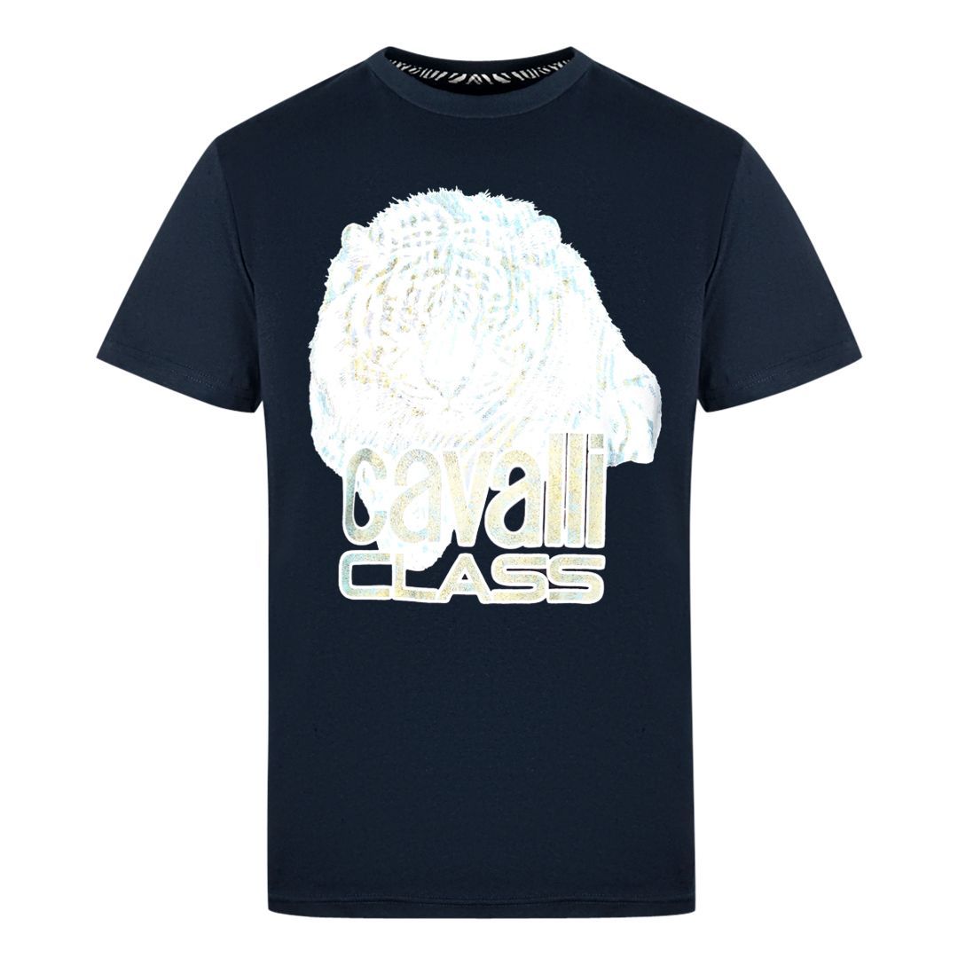 T-Shirt mit Grafik-Tiger-Logo aus Baumwolle