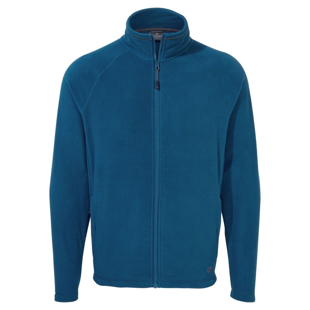 Herren Blaue Microfleece Zip Jacke