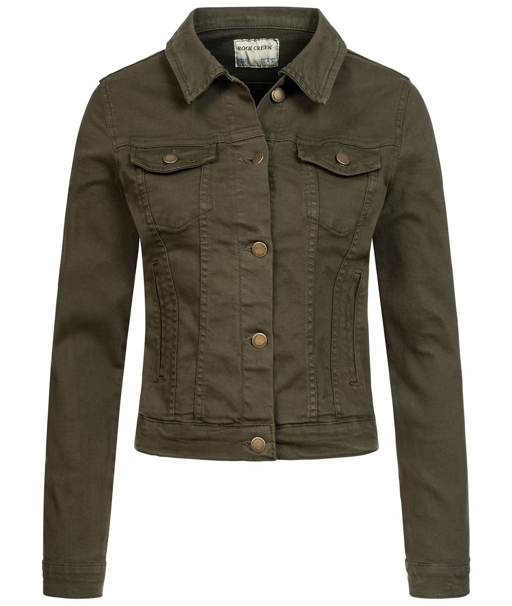 Lässige Langarm Hemdjacke mit Fischgrätmuster