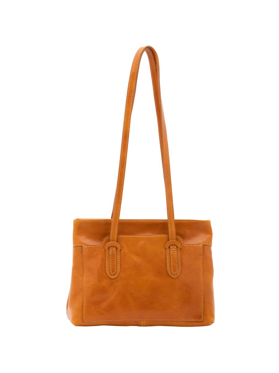 Elegante Leder Umhängetasche, Grün