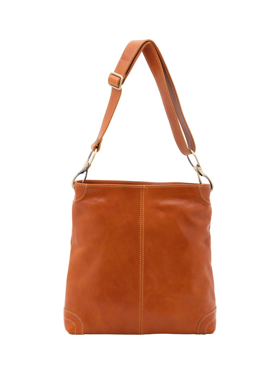 Elegante Leder Umhängetasche, Grün