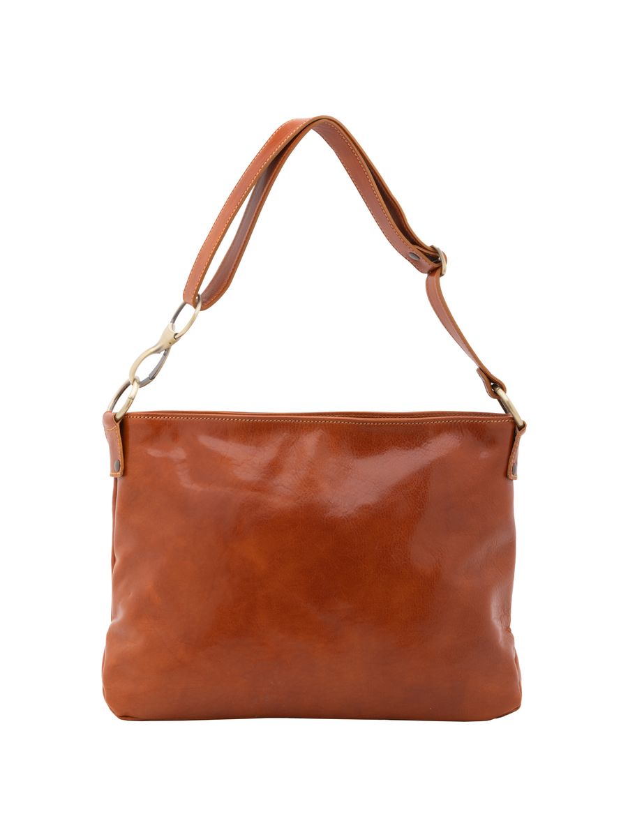 Elegante Leder Umhängetasche, Grün