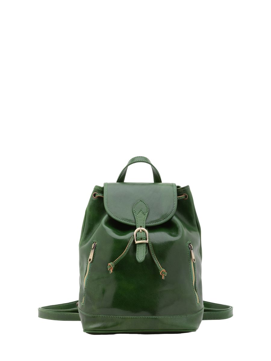 Elegante Leder Umhängetasche, Grün
