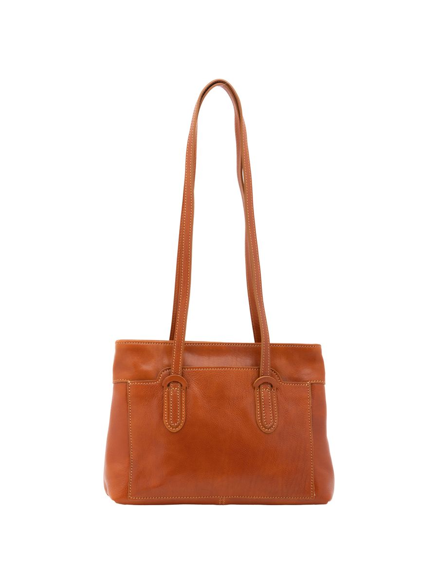 Elegante Leder Umhängetasche, Grün