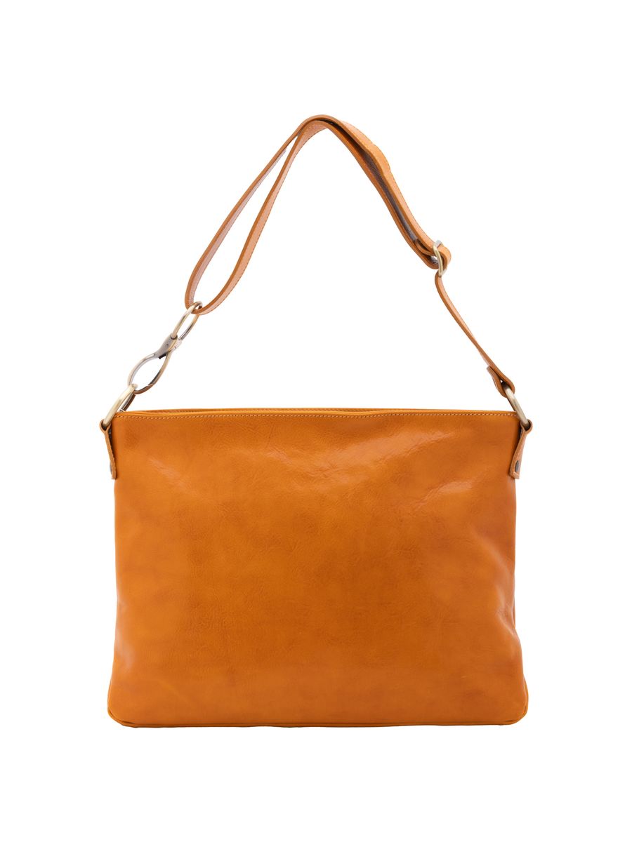 Elegante Leder Umhängetasche, Grün