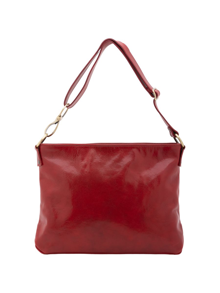 Elegante Leder Umhängetasche, Grün
