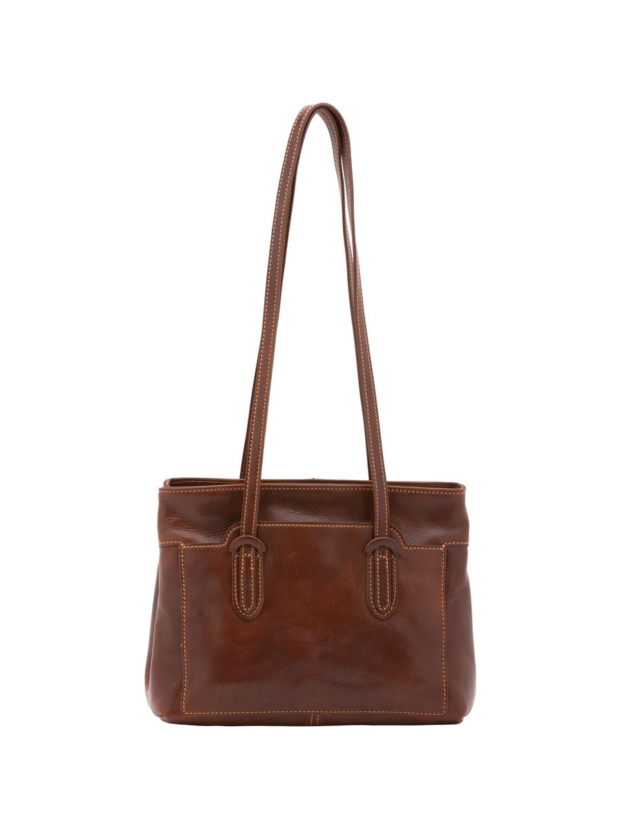 Elegante Leder Umhängetasche, Grün
