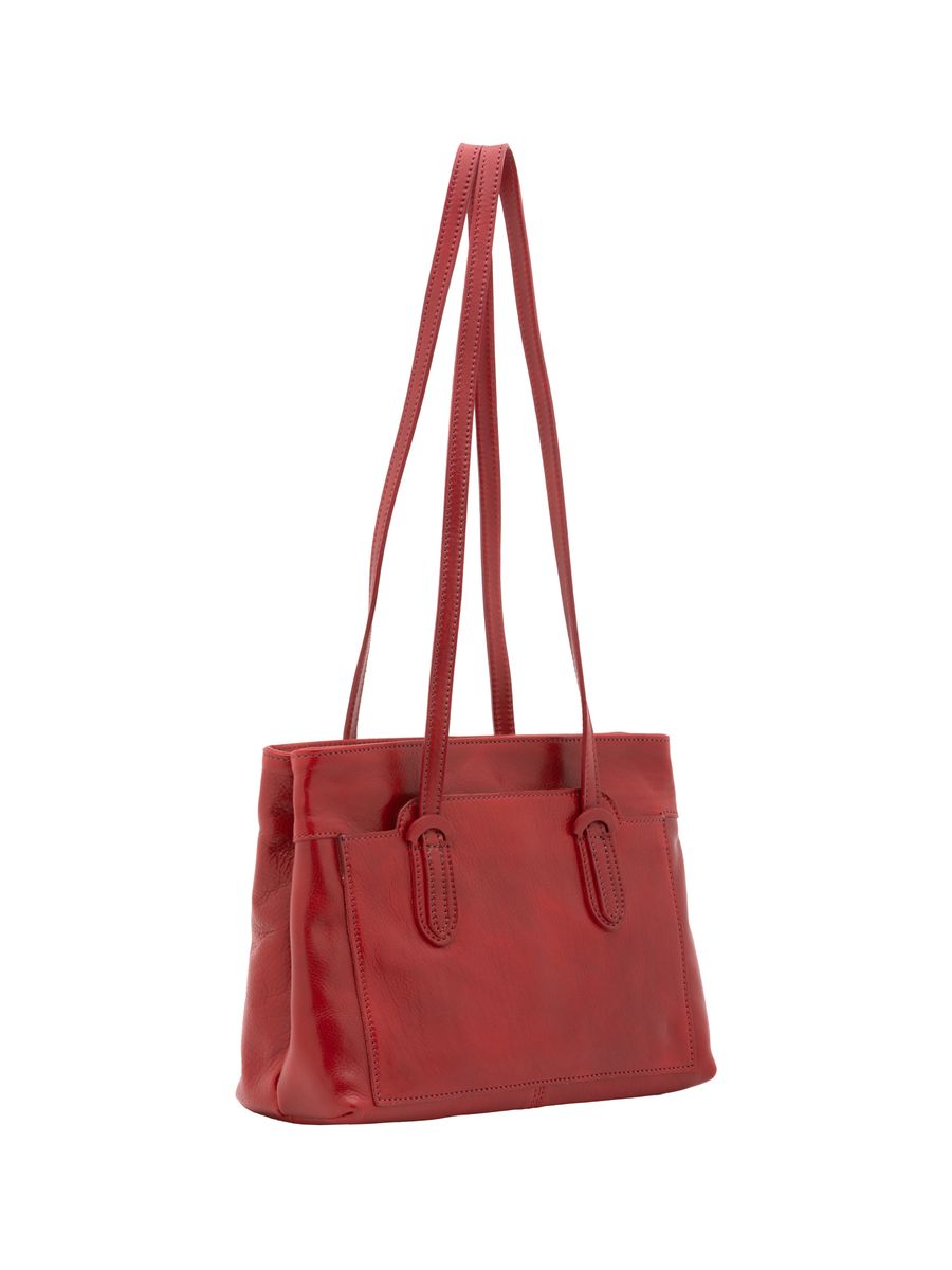 Elegante Leder Umhängetasche, Grün
