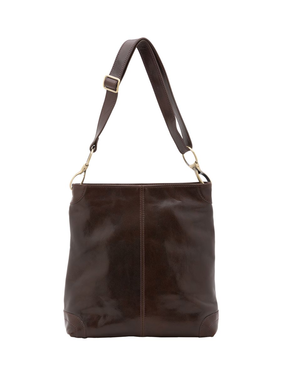 Elegante Leder Umhängetasche, Grün