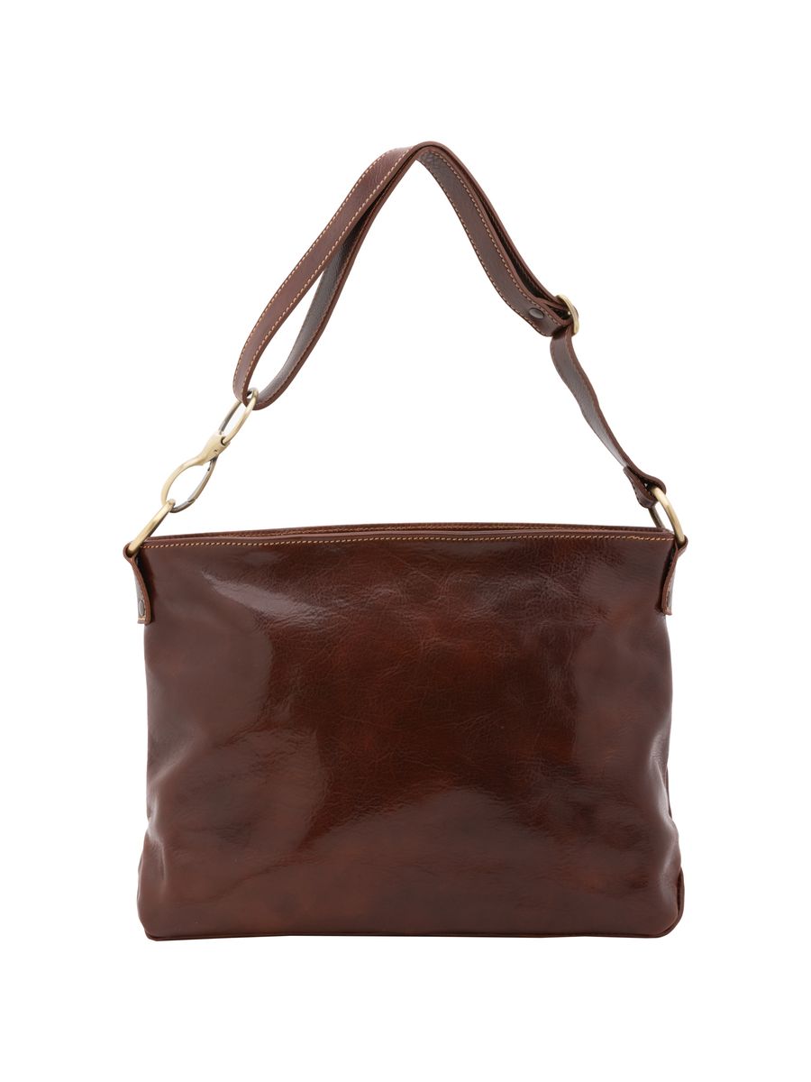 Elegante Leder Umhängetasche, Grün