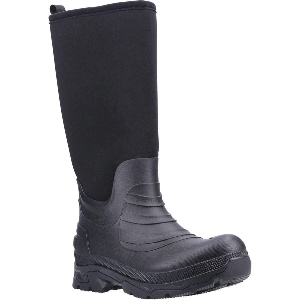 Schwarze wasserdichte Neopren Gummistiefel