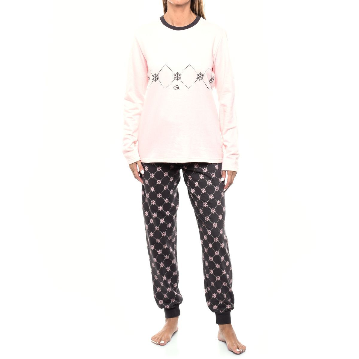 Plüschiger Winter-Pyjama für Damen
