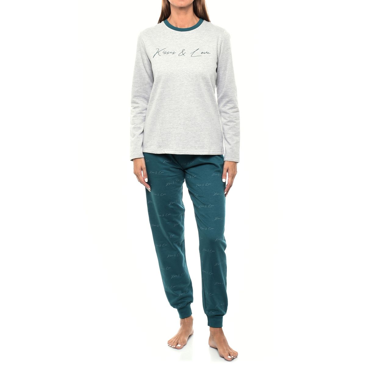 Plüschiger Winter-Pyjama für Damen