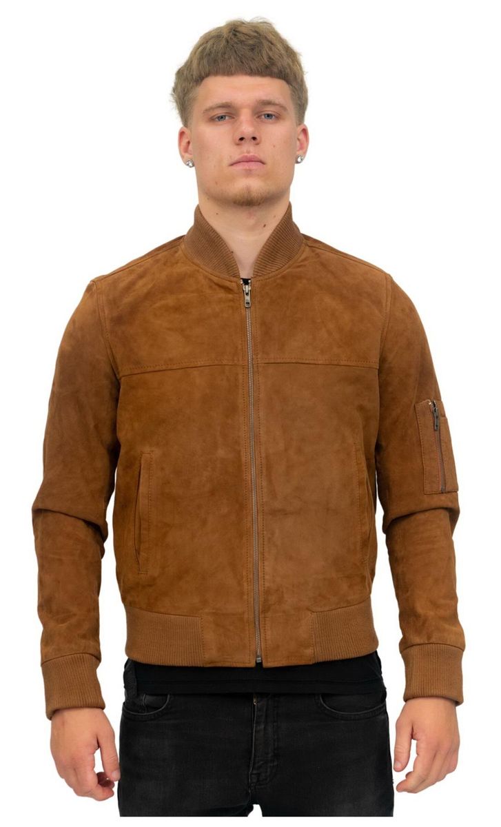 Herren Wildleder Blousonjacke