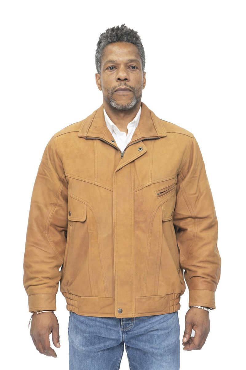 Klassische Harrington Bomber Lederjacke