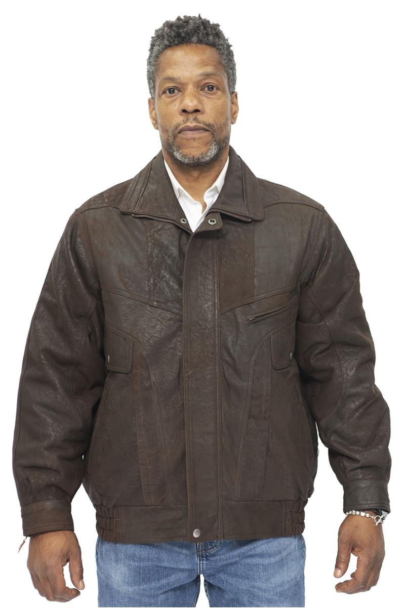 Klassische Harrington Bomber Lederjacke