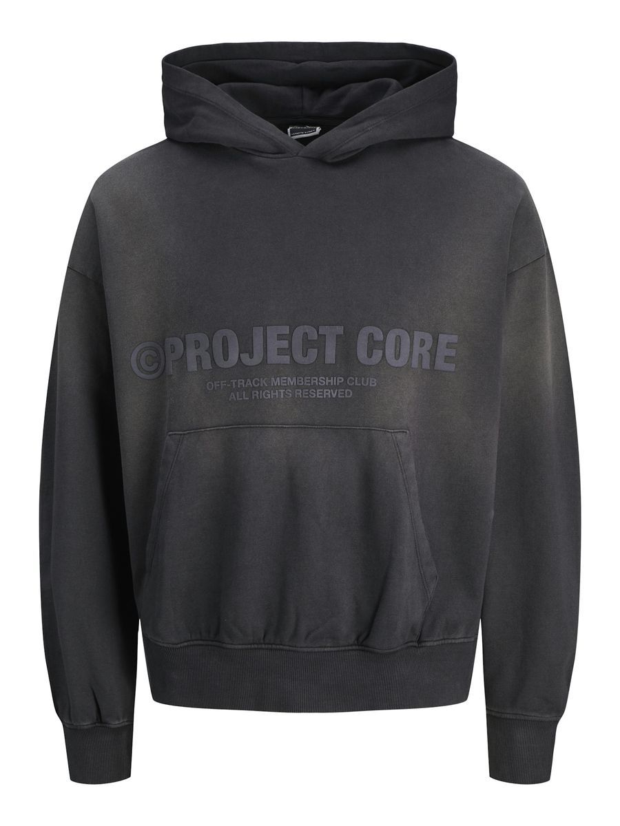 Oversize Hoodie mit Brustaufdruck