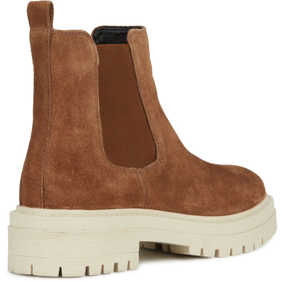 Chelsea-Boots aus Veloursleder mit Profilsohle