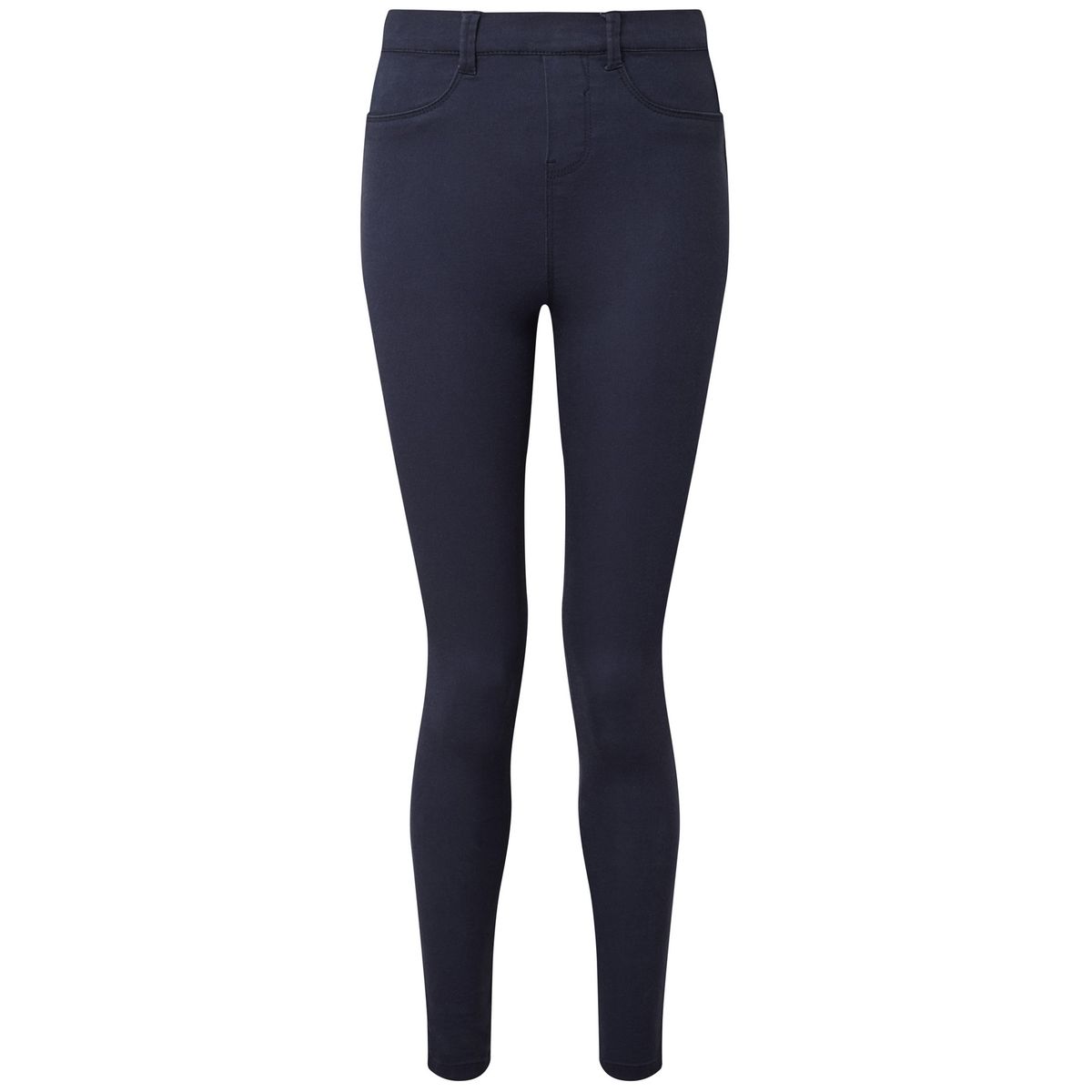 Klassisch geschnittene marinefarbene Jeggings